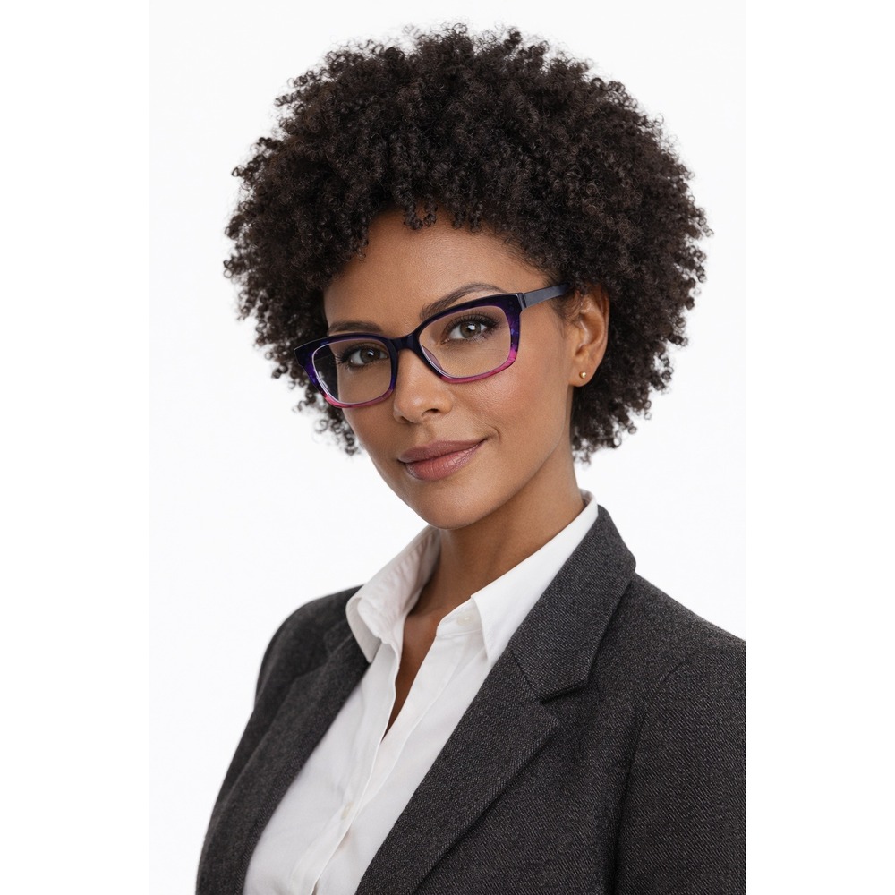 Mare Azzuro Blue & Pink Women's Reading Glasses +4.00 – Fashion‎ Cat-Eye Readers